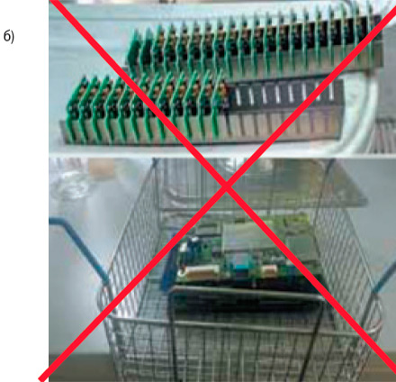 Помещение изделий в ультразвуковую ванну Без колебания о колебаниях