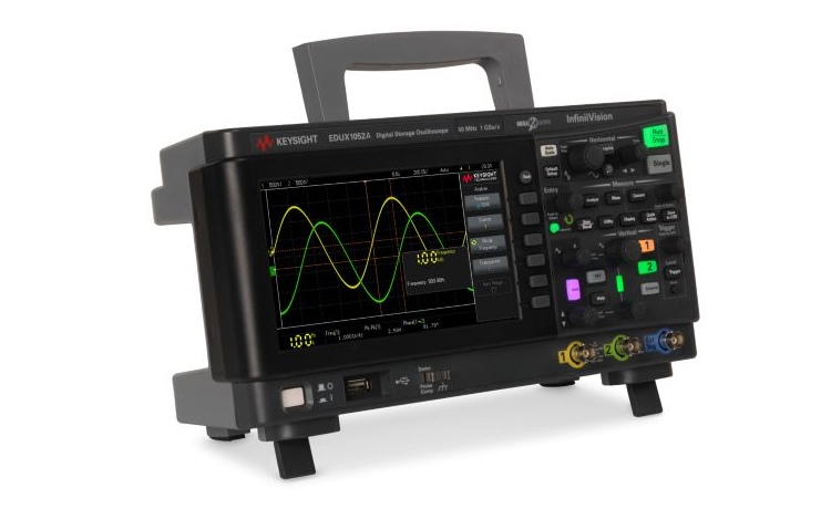 Новая модель осциллографа EDUX1052A (50 МГц, 2 аналоговых канала)