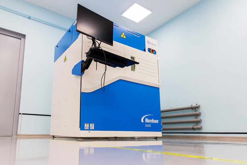 Новейшая высокоэффективная система рентгеновского контроля Quadra 5 (производитель Nordson Dage) для проверки собранных изделий на скрытые дефекты