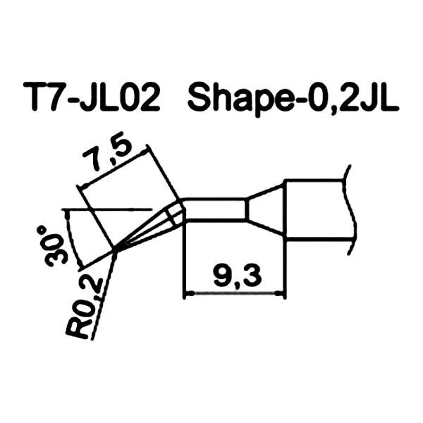 Наконечник T7-JL02 для FM-202