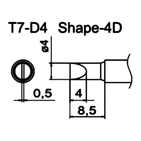 Наконечник T7-D4 для FM-202
