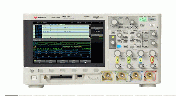 MSOX3014A Осциллограф смешанных сигналов: 100 МГц, 4 аналоговых и 16 цифровых каналов